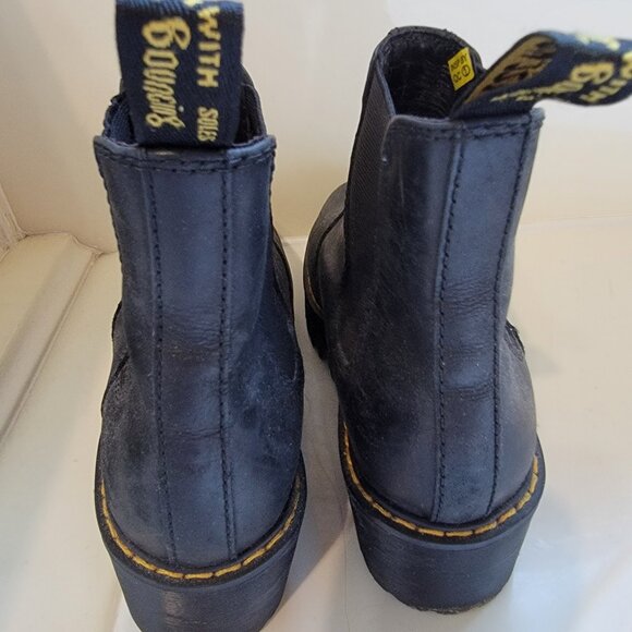 Dr. Marten Black Chelsea Quad platform boots womens EU 36/ US 5 - Picture 4 of 6